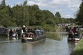 Narrowboat on Kennet & Avon Canal at Devizes UK