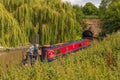 Narrowboat about to enter Tardebigge Tunnel.