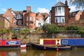 Narrowboats, River Severn, Tewkesbury, Gloucestershire, UK