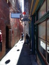 The narrowest street in Canada, Fan Tan Alley Royalty Free Stock Photo