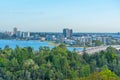 Narrows bridge leading to South Perth in Australia Royalty Free Stock Photo