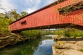 Narrows Covered Bridge Royalty Free Stock Photo