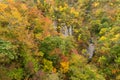 Naruko canyon in autumn season Royalty Free Stock Photo