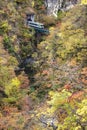 Naruko Gorge Autumn leaves in the fall season, Japan Royalty Free Stock Photo