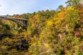 Naruko gorge in autumn season Royalty Free Stock Photo