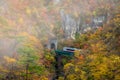 Naruko gorge in autumn season. Royalty Free Stock Photo