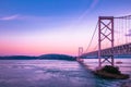 Naruto bridge at sunset, Awaji, Hyogo, Japan