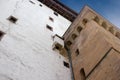 Narva, Estonia - Herman Castle on the banks of the river, opposite the Ivangorod fortress. Close-up.