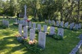 Narvik City Cemetery. German, french, commonwealth and Norwegian military cemetery. Second World War