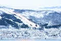 Narvik Cityscape Skiing Royalty Free Stock Photo