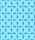Narwhal pattern seamless. Unicorn-fish background. vector texture. See animal Baby fabric ornament