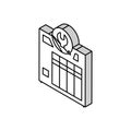 nas data recovery isometric icon vector illustration