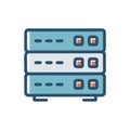 NAS Storage Icon for Network Solutions Royalty Free Stock Photo
