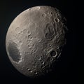 Stunning Nasa Image: Iapetus Moon With Doge Face Crater