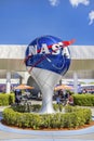 NASA Globe Inside The Kennedy Space Center Grounds Royalty Free Stock Photo