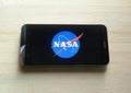NASA on mobile phone