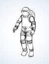 Cosmonaut. Vector drawing Royalty Free Stock Photo