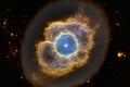 NASA provided parts of this image, Blue and Gold Supernova,