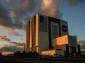 Sunset at NASA`s Vehicle Assembly Building VAB