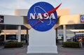 NASA sign in Kennedy Space Center Royalty Free Stock Photo