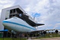 HOUSTON, TEXAS, USA - JUNE 9, 2018: The NASA Space Shuttle Independence and Shuttle Carrier Aircraft at Space Center Houston.