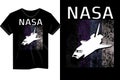 Nasa space shuttle vintage t shirt design