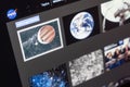 NASA web page