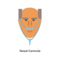 Nasal cannula vector icon