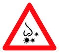 Nasal Infection Warning - Raster Icon Illustration