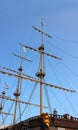 Nasal part of a sailing ship