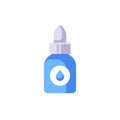 Nasal spray bottle vector illustration. Eye drops flat icon