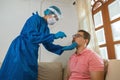 Nasal swab laboratory test