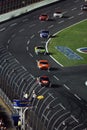 NASCAR - Caution Flag is Out Royalty Free Stock Photo