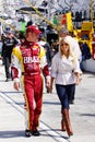 NASCAR - Clint Bowyer walks down pit road Royalty Free Stock Photo