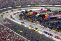 NASCAR - coming in for pit stops