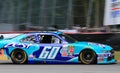 NASCAR Driver Chris Buescher on the track Royalty Free Stock Photo