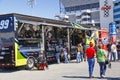 NASCAR - Fans at Edwards Souvenir Trailer