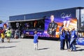 NASCAR - Fans at Hamlin's Merchandise Trailer