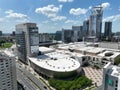 Aerial View of NASCAR Hall of Fame In Charlotte NC