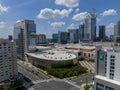 Aerial View of NASCAR Hall of Fame In Charlotte NC