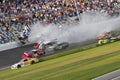 NASCAR: Kyle Larson wrecks at daytona Royalty Free Stock Photo