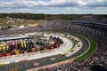 NASCAR - Martinsville Turns 1 & 2 Royalty Free Stock Photo