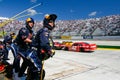 NASCAR - Pit Crew Ready On the Wall!!! Royalty Free Stock Photo
