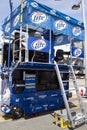 NASCAR Pit Crew Station Royalty Free Stock Photo