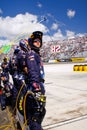 NASCAR - Pit Crew On the Wall Royalty Free Stock Photo