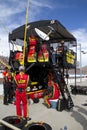 NASCAR pit road at Phoenix International Raceway Royalty Free Stock Photo