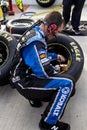 NASCAR pit road at Phoenix International Raceway Royalty Free Stock Photo