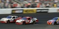 NASCAR - Race to the finish! Royalty Free Stock Photo