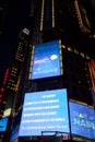 Nasdaq sign at Times Square, Manhattan