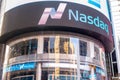 Nasdaq Stock Exchange New York City Royalty Free Stock Photo